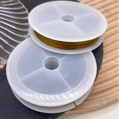 Тросик ювелирный цвет золото 0,8 мм