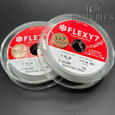 Тросик ювелирный Flexy7 1*7 струн Светлое Серебро 0,45мм 10м