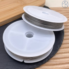 Тросик ювелирный гибкий цвет серебро 0,5 мм Тросик ювелирный гибкий цвет серебро 0,5 мм