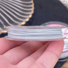 Тросик ювелирный SakuLux (Flexy7) 1x7 струн Белый 0,4мм 10м
