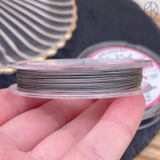 Тросик ювелирный SakuLux (Flexy7) 1x7 струн Серебро 0,4мм 10м