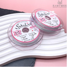 Тросик ювелирный SakuLux (Flexy7) 1x7 струн Светлое Серебро 0,35мм 10м