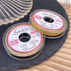 Тросик ювелирный SakuLux (Flexy7) 1x7 струн Золото 0,4мм 10м