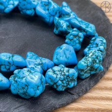 Турквенит голубой (магнезит) фриформ ~ 20-25 мм