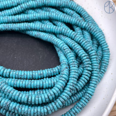 Турквенит (имитация) рондель 6х2 мм