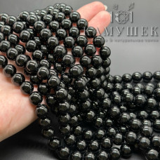 Турмалин черный (Шерл) 10 мм Турмалин черный (Шерл) 10 мм