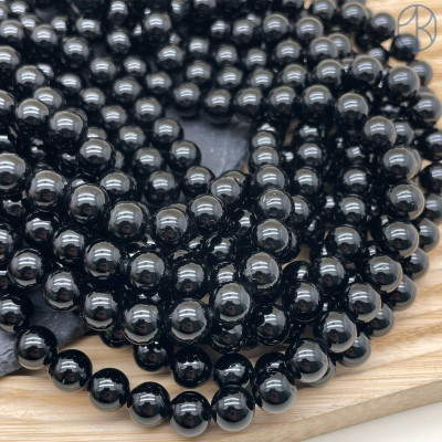 Турмалин черный (Шерл) 8 мм