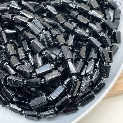 Турмалин черный (Шерл) фриформ цилиндр ~ 11-12 мм