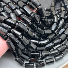 Турмалин черный (Шерл) фриформ цилиндр ~ 11-12 мм