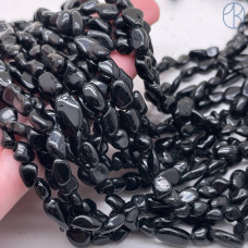 Турмалин черный (Шерл) галтовка 6-8 мм