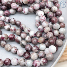 Турмалин розовый в кварце 10 мм