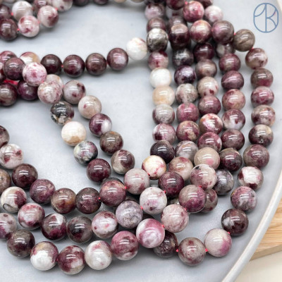 Турмалин розовый в кварце 8 мм