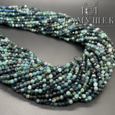 Турмалин синий (Индиголит) микроогранка 3 мм Турмалин синий (Индиголит) микроогранка 3 мм