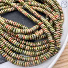 Унакит рондель 6х2 мм