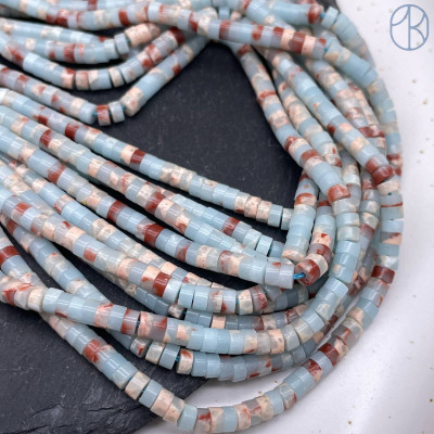 Варисцит голубой имитация диски 4х2 мм