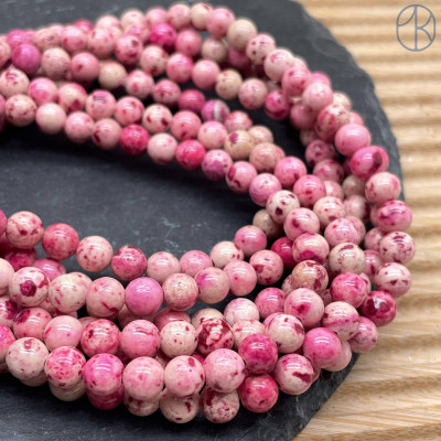 Варисцит розовый (имитация) 6 мм