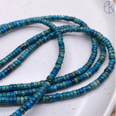 Варисцит синий рондель (имитация) 4х2 мм