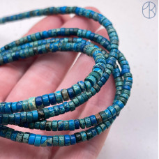 Варисцит синий рондель (имитация) 4х2 мм