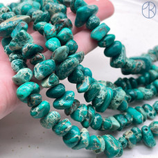 Варисцит темно-зеленый галтовка (имитация) 9-16 мм