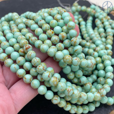 Варисцит зеленый (имитация) 6 мм