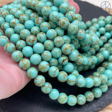 Варисцит зеленый (имитация) 8 мм