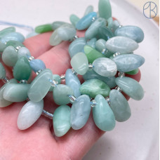 Волластонит (синтетический) зеленый галтовка ~ 11-14 мм Волластонит (синтетический) зеленый галтовка ~ 11-14 мм