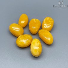 Янтарь галтовка желтая штучно 25-28 мм