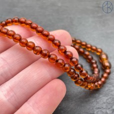 Янтарь шар коричневый 5 мм