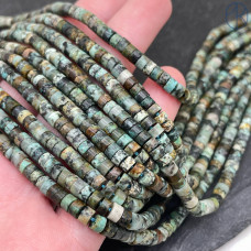 Яшма (африканская бирюза) диски 4х2 мм Яшма (африканская бирюза) диски 4х2 мм