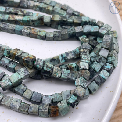 Яшма (африканская бирюза) куб 6 мм