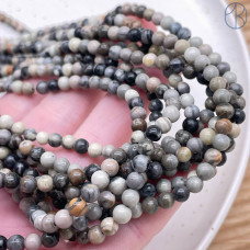 Яшма Black Picasso 4 мм