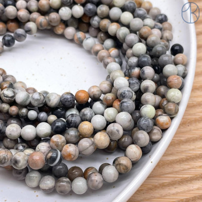 Яшма Black Picasso 6 мм