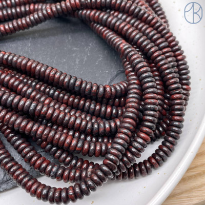 Яшма брекчиевая рондель 6х2 мм