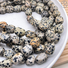 Яшма далматиновая галтовка 14-18 мм Яшма далматиновая галтовка 14-18 мм