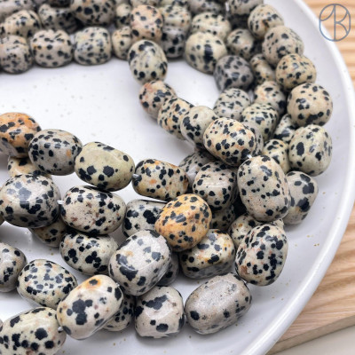 Яшма далматиновая галтовка 14-18 мм