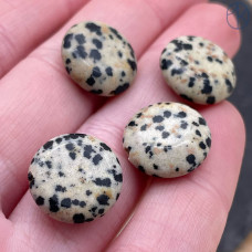 Яшма далматиновая круг 15 мм