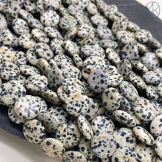 Яшма далматиновая круг 15 мм