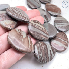 Яшма капля 35х25 мм