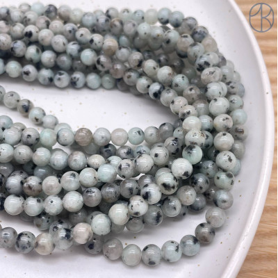 Яшма Киви голубая 6 мм