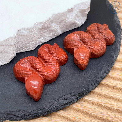 Яшма красная змея ~ 5 см