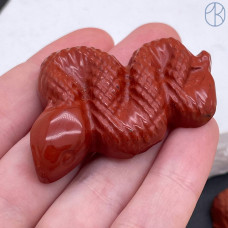 Яшма красная змея ~ 5 см