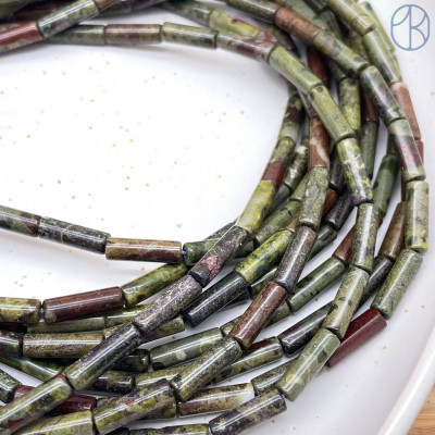 Яшма Кровь дракона трубочки 13х4 мм