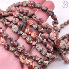 Яшма леопардовая галтовка ~ 6-8 мм Яшма леопардовая галтовка ~ 6-8 мм