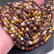 Яшма Мукаит микроогранка 4 мм