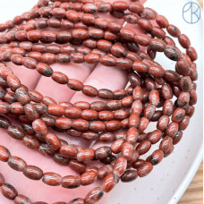 Яшма огненная рис 4х6 мм Яшма огненная рис 4х6 мм