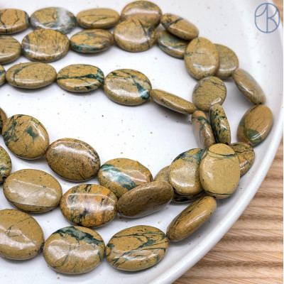 Яшма овал 20х15 мм