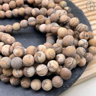 Яшма Песочная матовая 10 мм