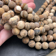 Яшма Песочная матовая 10 мм Яшма Песочная матовая 10 мм