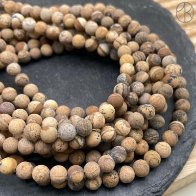 Яшма Песочная матовая 6 мм