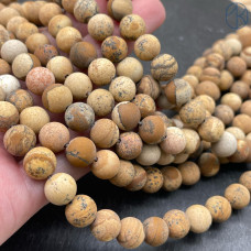 Яшма Песочная матовая 8 мм Яшма Песочная матовая 8 мм